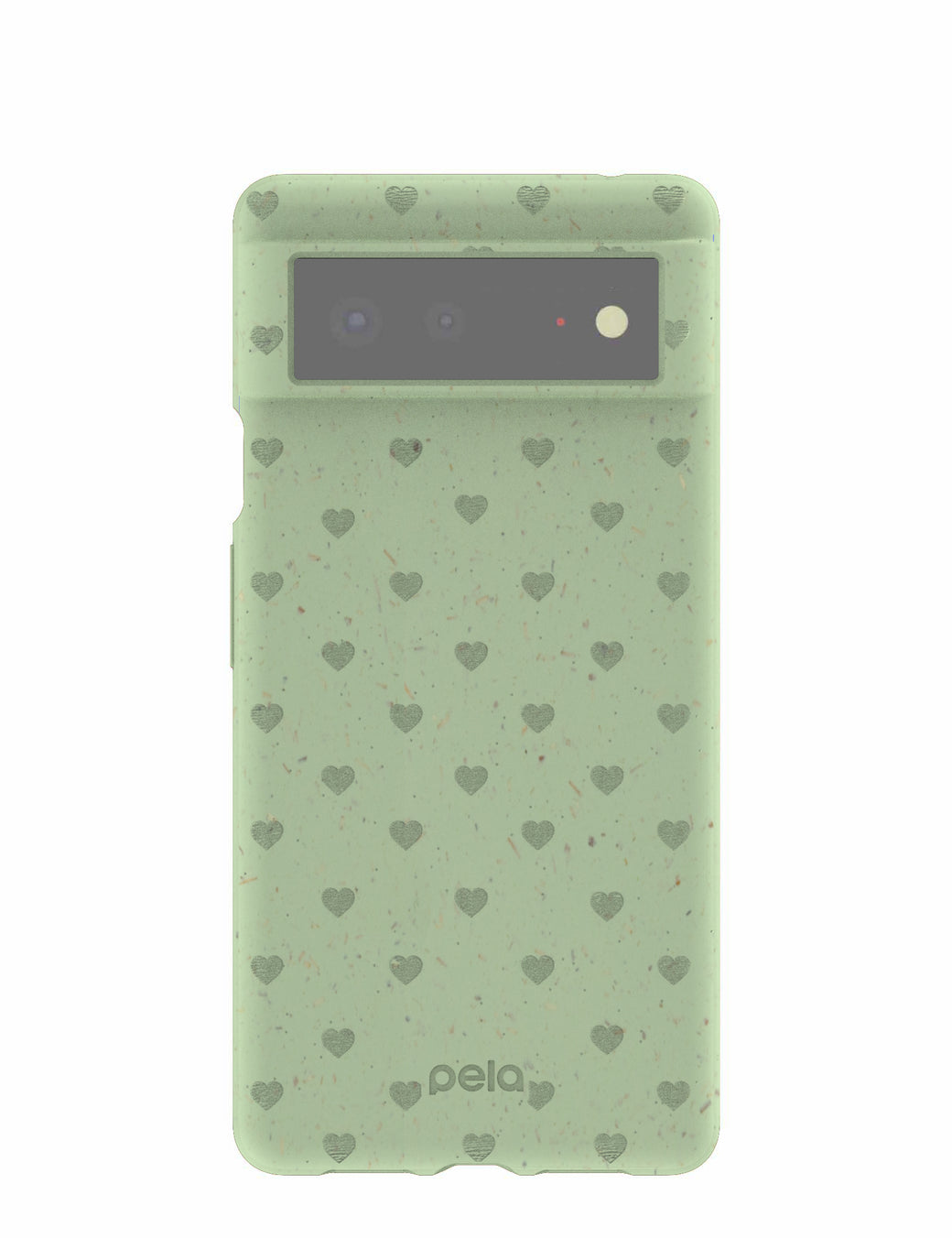Sage Green Hearts Google Pixel 6 Case