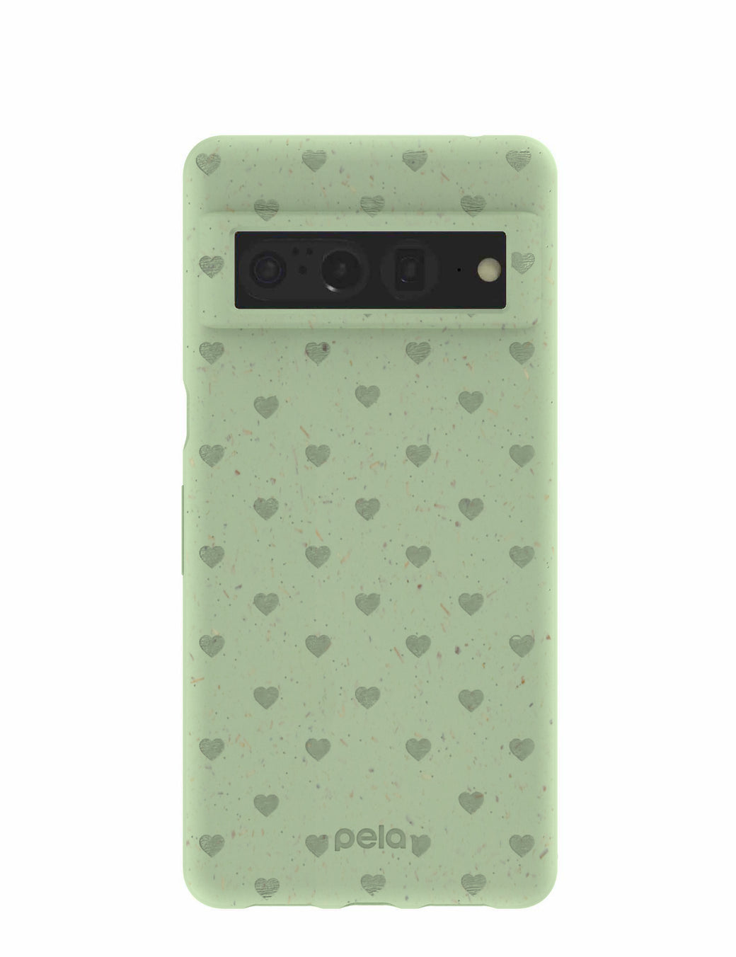 Sage Green Hearts Google Pixel 7 Pro Case