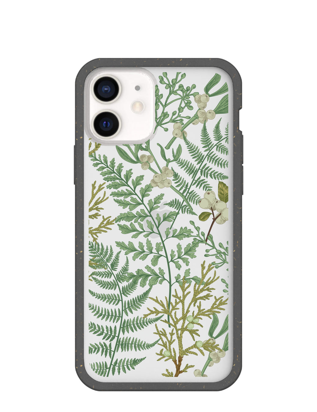 Clear Herbarium iPhone 12/ iPhone 12 Pro Case With Black Ridge