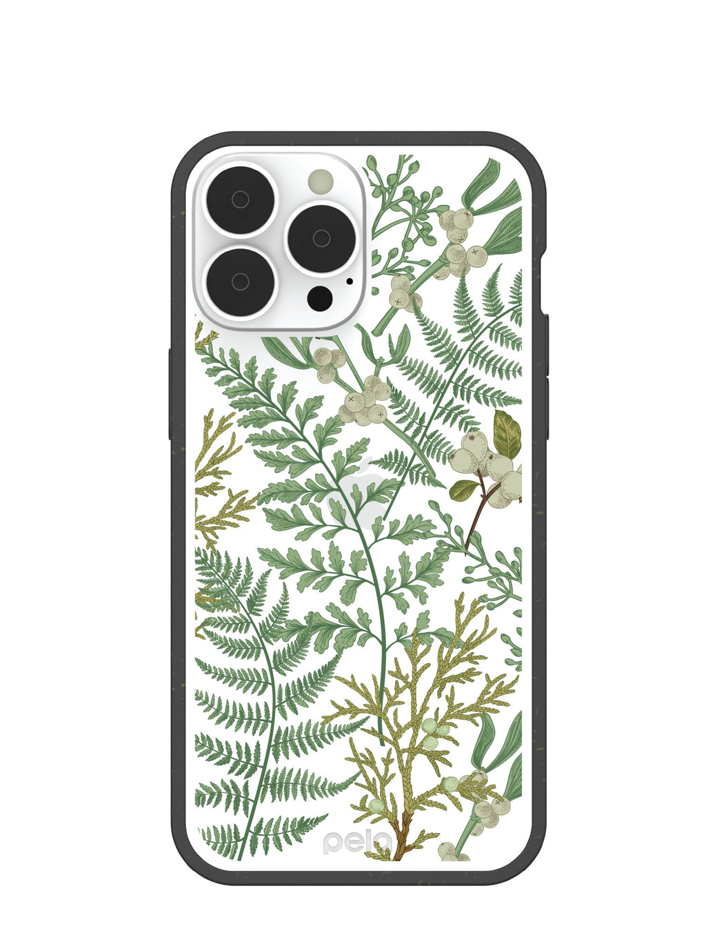Clear Herbarium iPhone 13 Pro Max Case With Black Ridge
