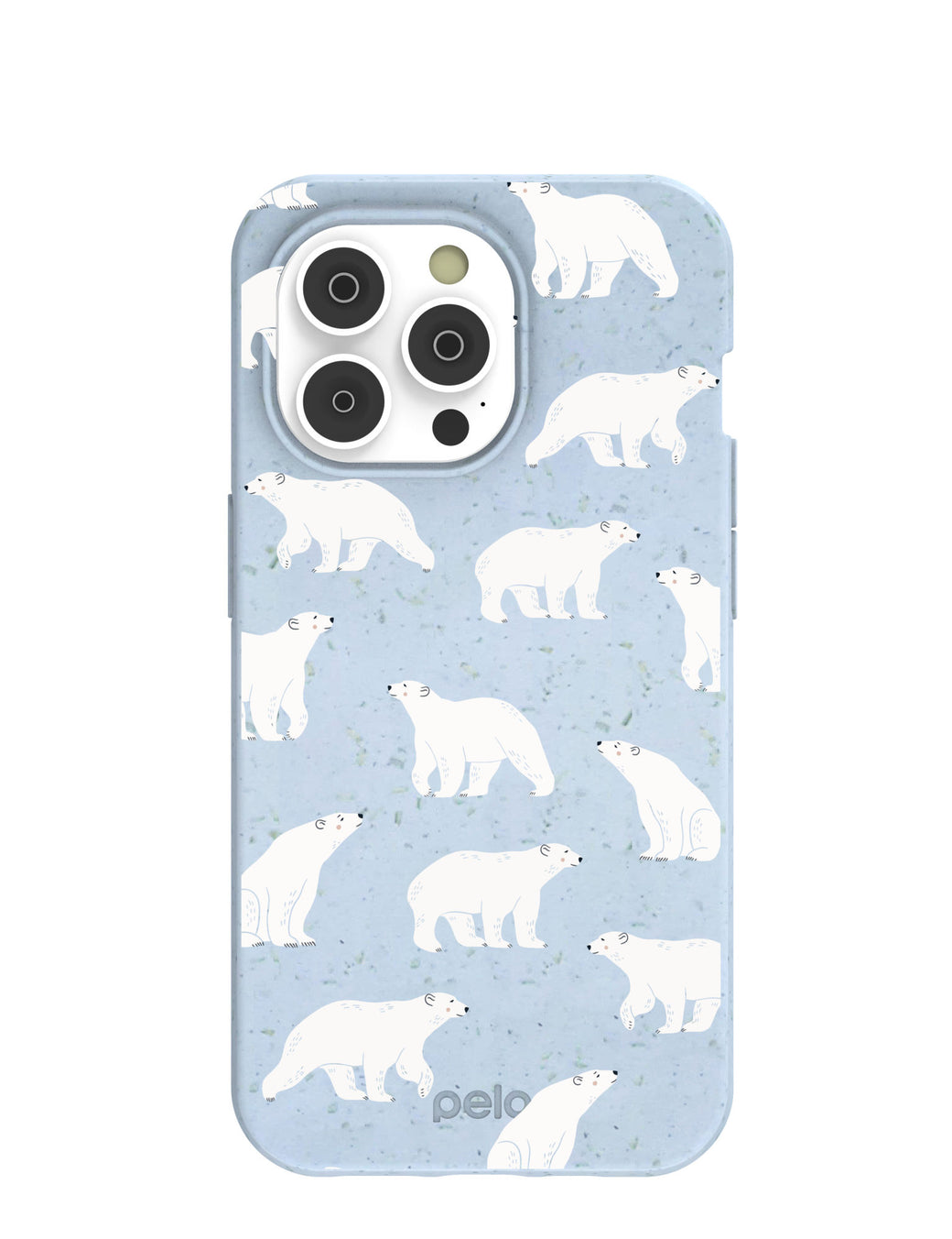 Powder Blue Ice Bears iPhone 14 Pro Case with MagSafe Module
