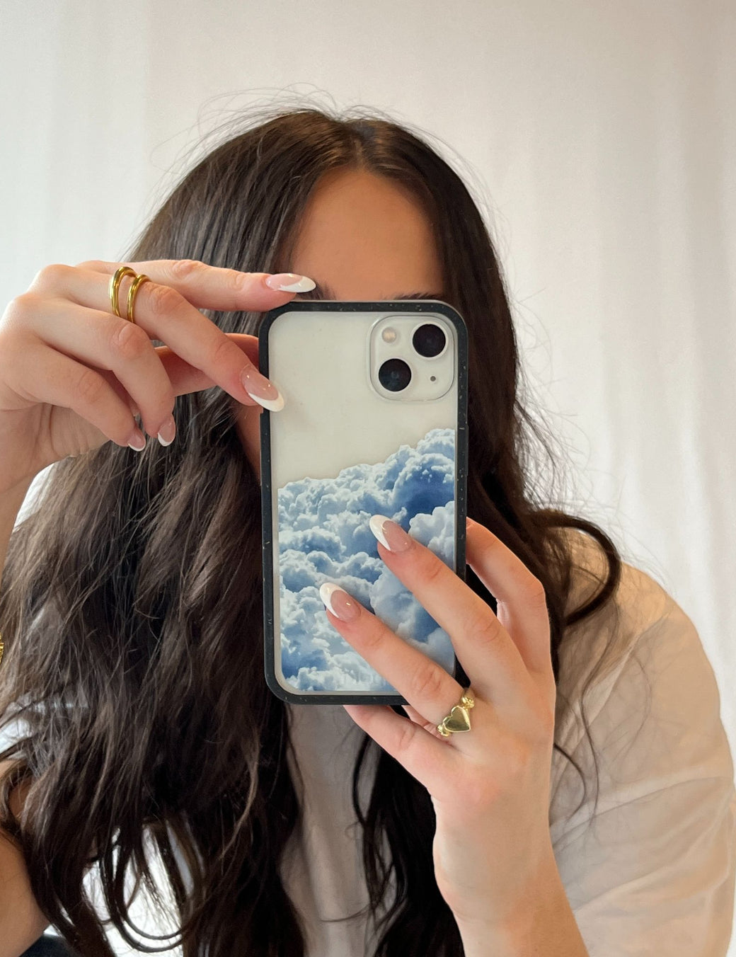 Clear Above the Clouds iPhone 12 Pro Max Case With Black Ridge
