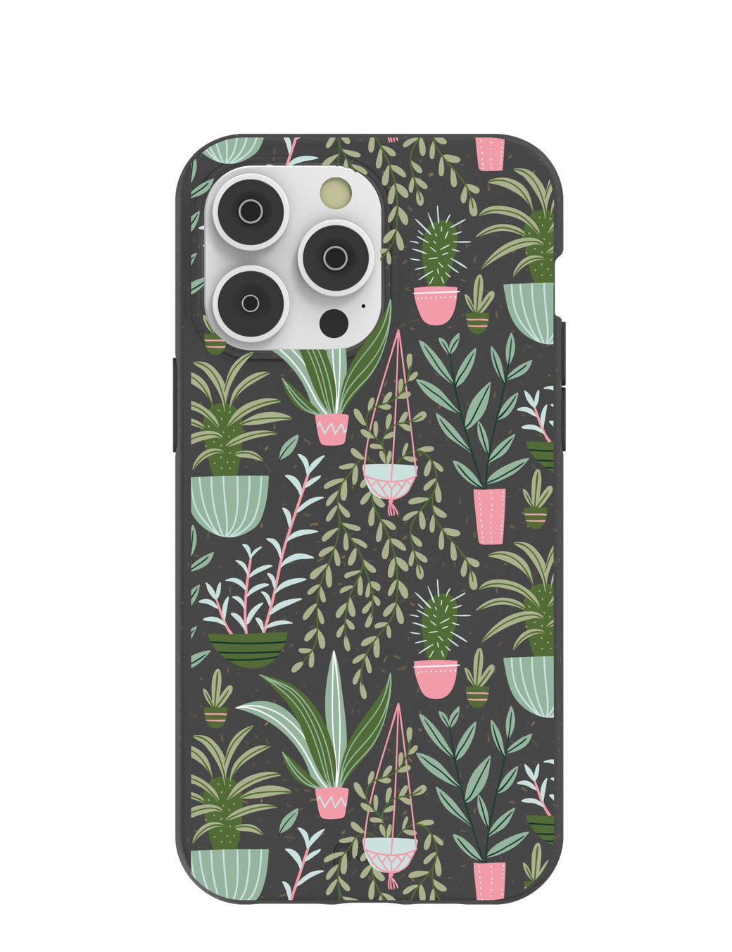 Black Indoor Garden iPhone 14 Pro Max Case with MagSafe Module