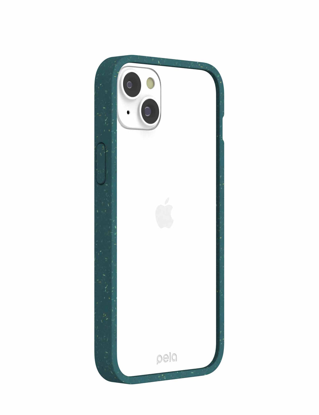 Clear iPhone 14 Plus Case with Green Ridge