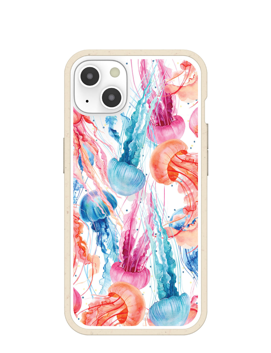 Clear Jellyfish iPhone 13 Case With London Fog Ridge