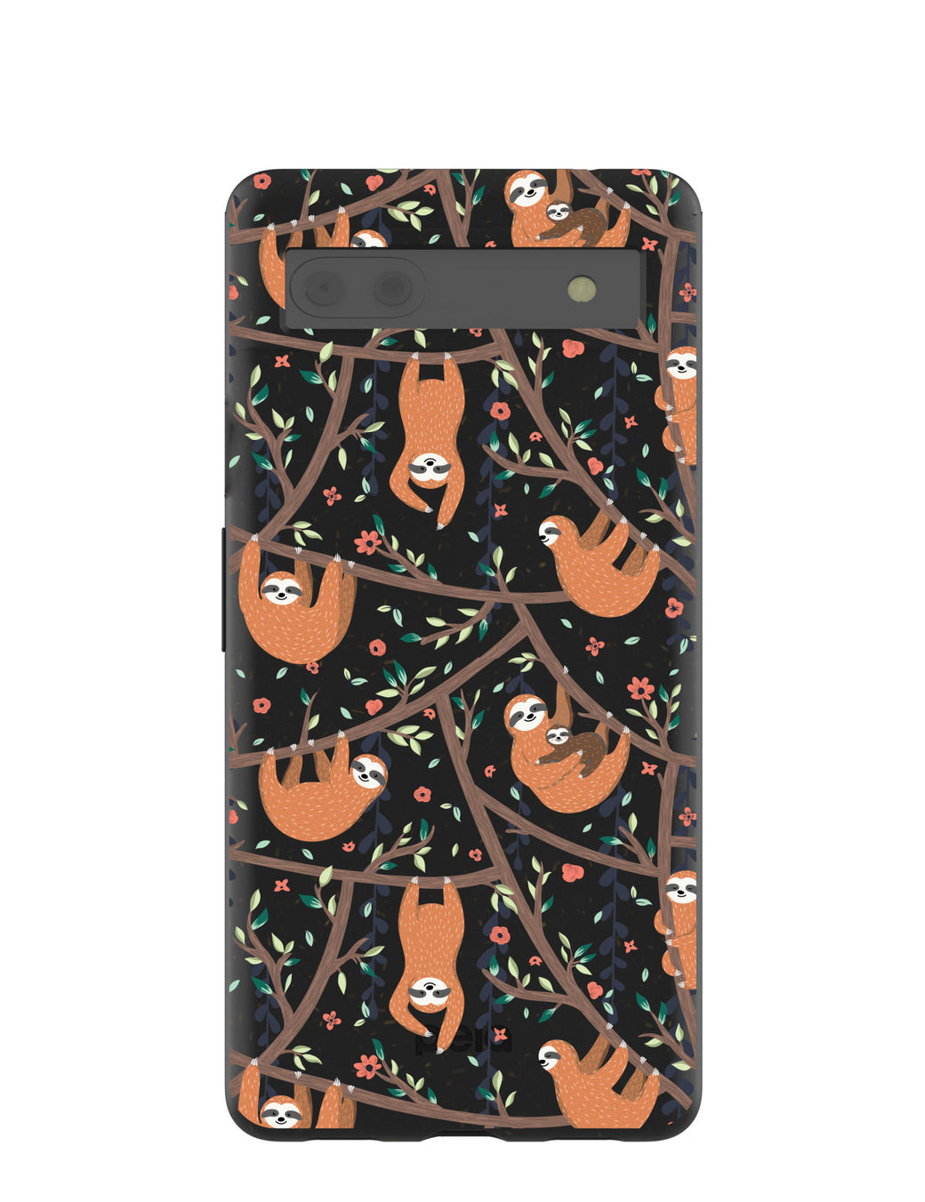 Black Jungle Sloths Google Pixel 6a Case