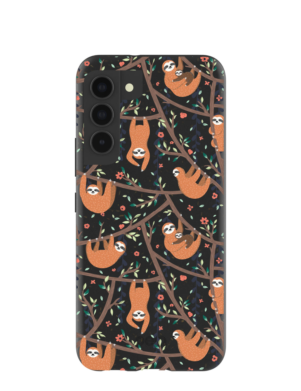 Black Jungle Sloths Samsung Galaxy S22 Case