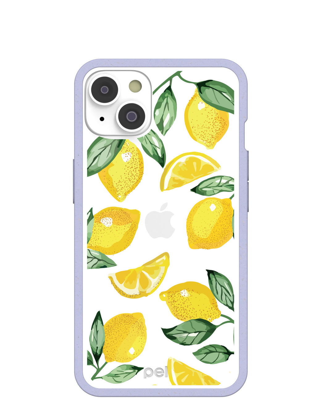 Clear Lemon Fizz iPhone 14 Case With Lavender Ridge