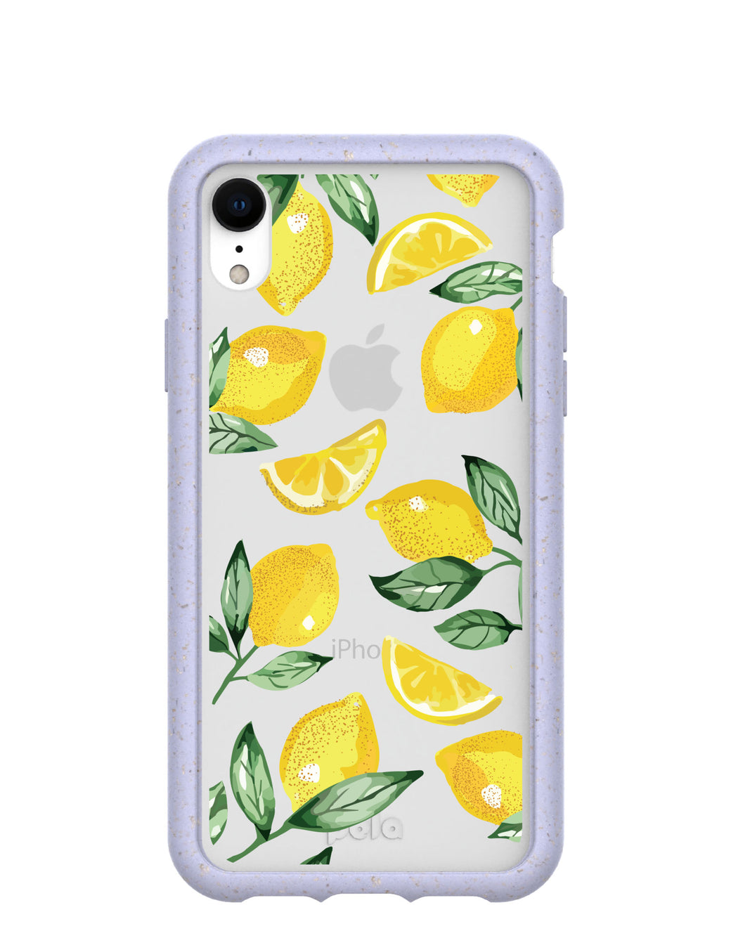 Clear Lemon Fizz iPhone XR Case With Lavender Ridge