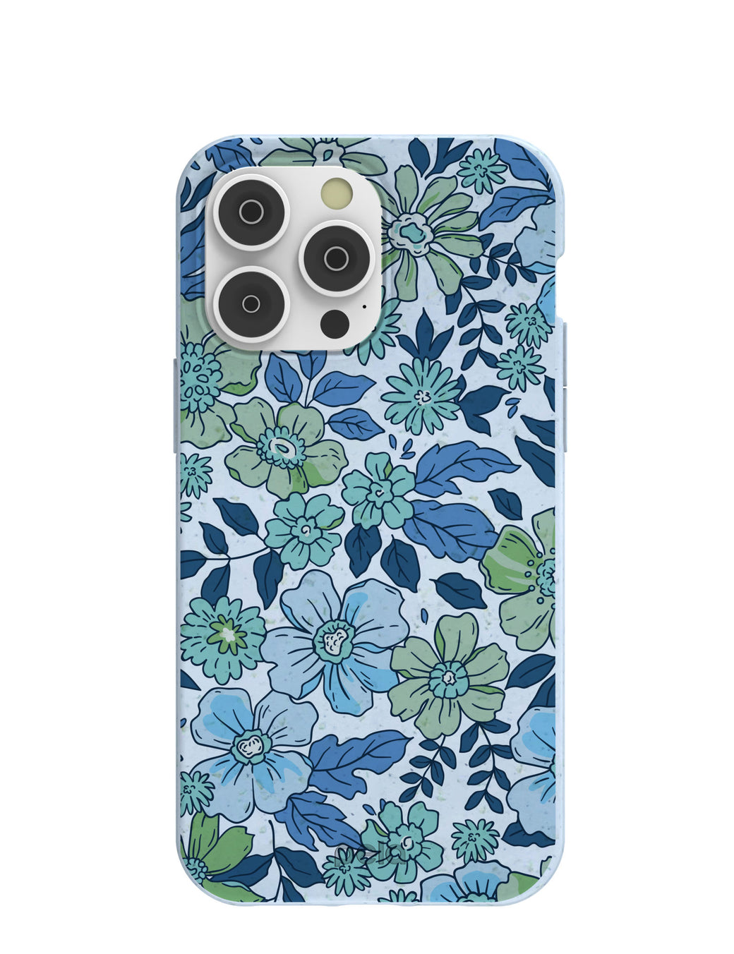 Powder Blue Liberty Florals iPhone 14 Pro Max Case with MagSafe Module
