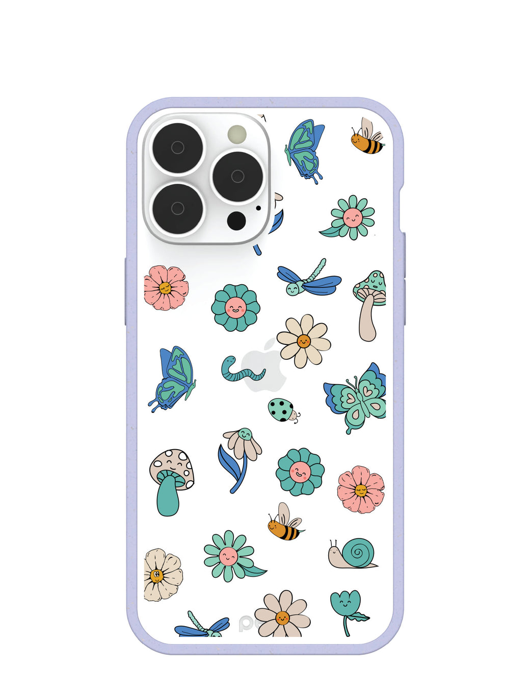 Clear Little Friends iPhone 13 Pro Max Case With Lavender Ridge