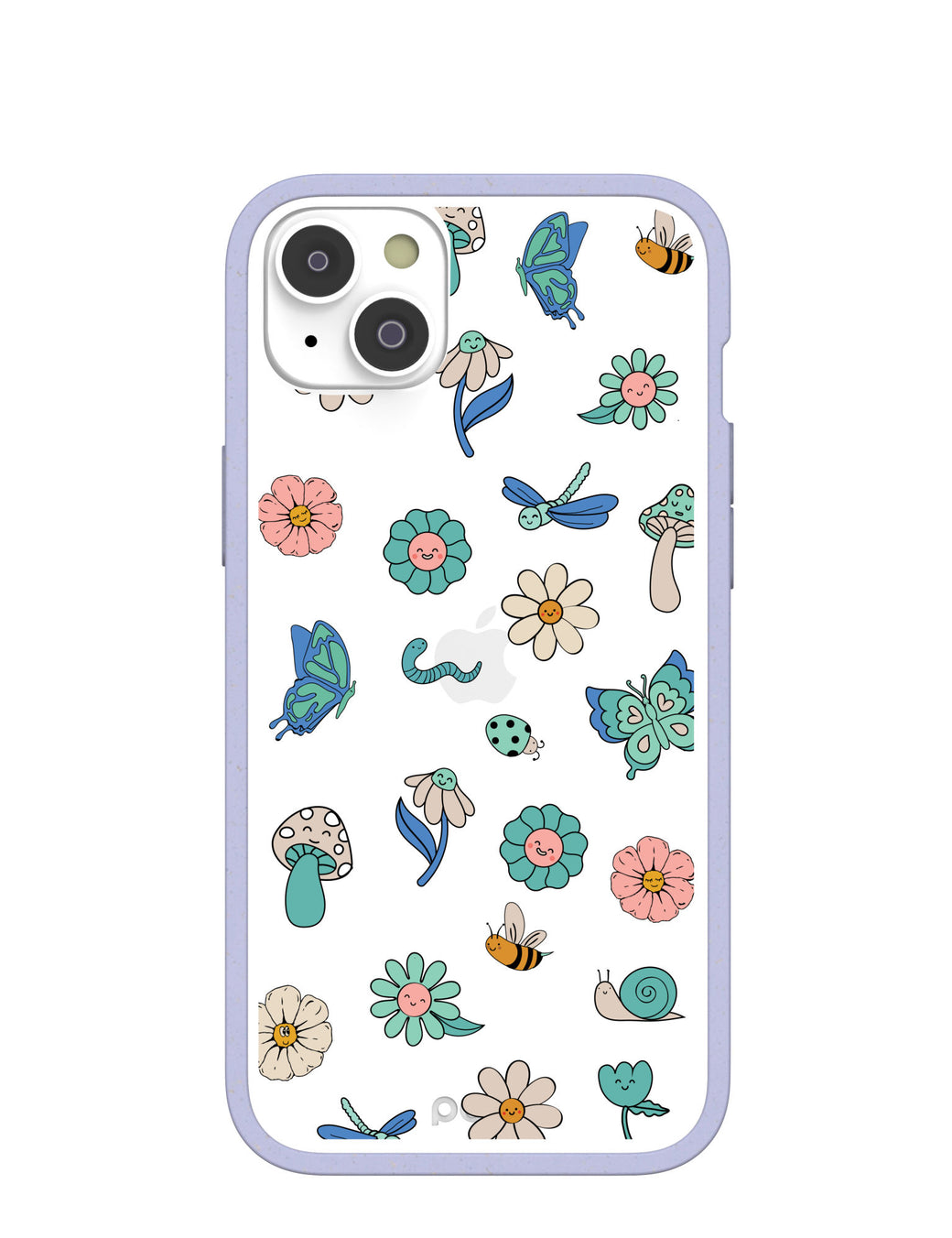 Clear Little Friends iPhone 14 Plus Case With Lavender Ridge