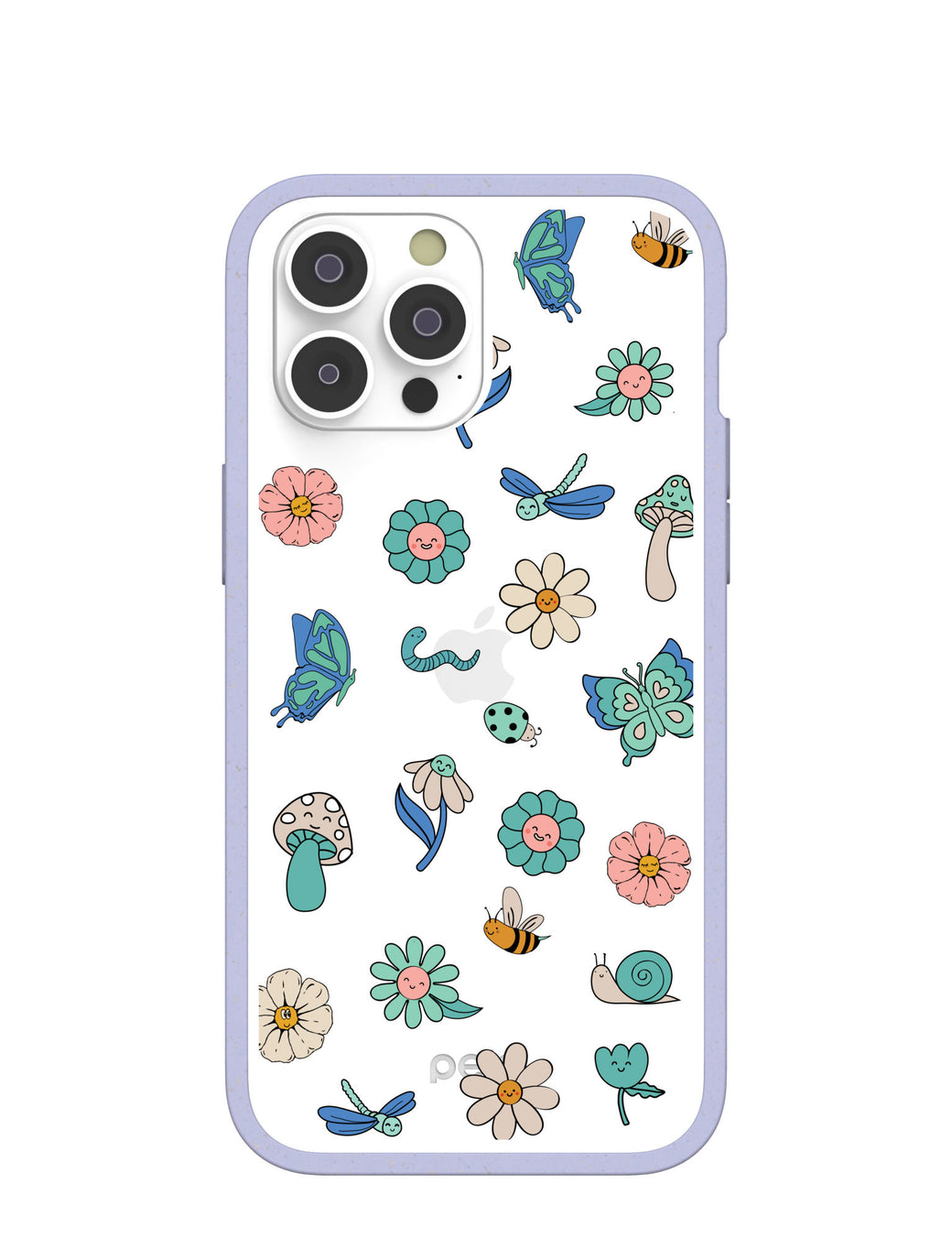 Clear Little Friends iPhone 14 Pro Max Case With Lavender Ridge