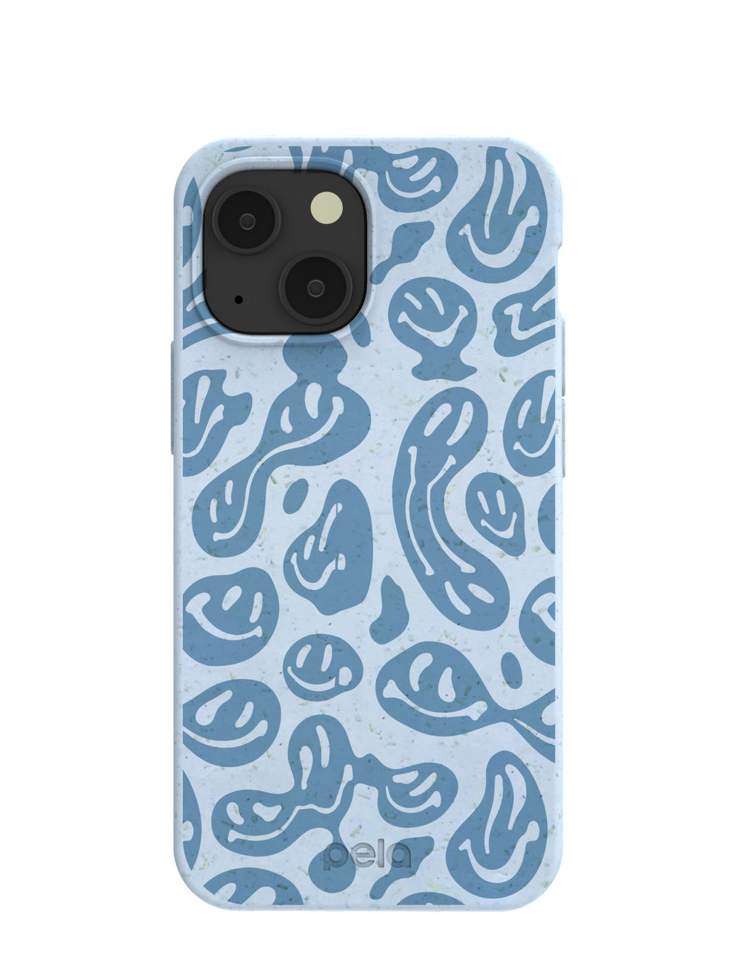 Powder Blue Melting Faces iPhone 13 Mini Case