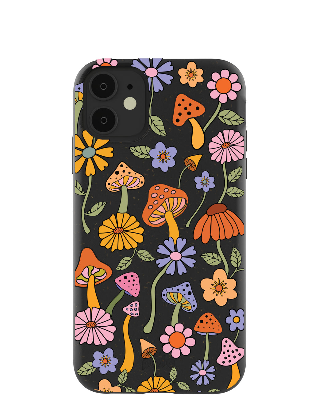 Black Midnight Shrooms iPhone 11 Case