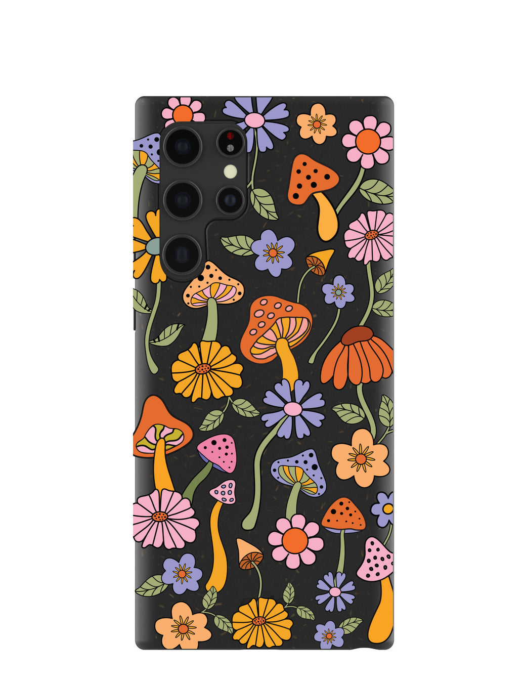 Black Midnight Shrooms Samsung Galaxy S22 Ultra Case