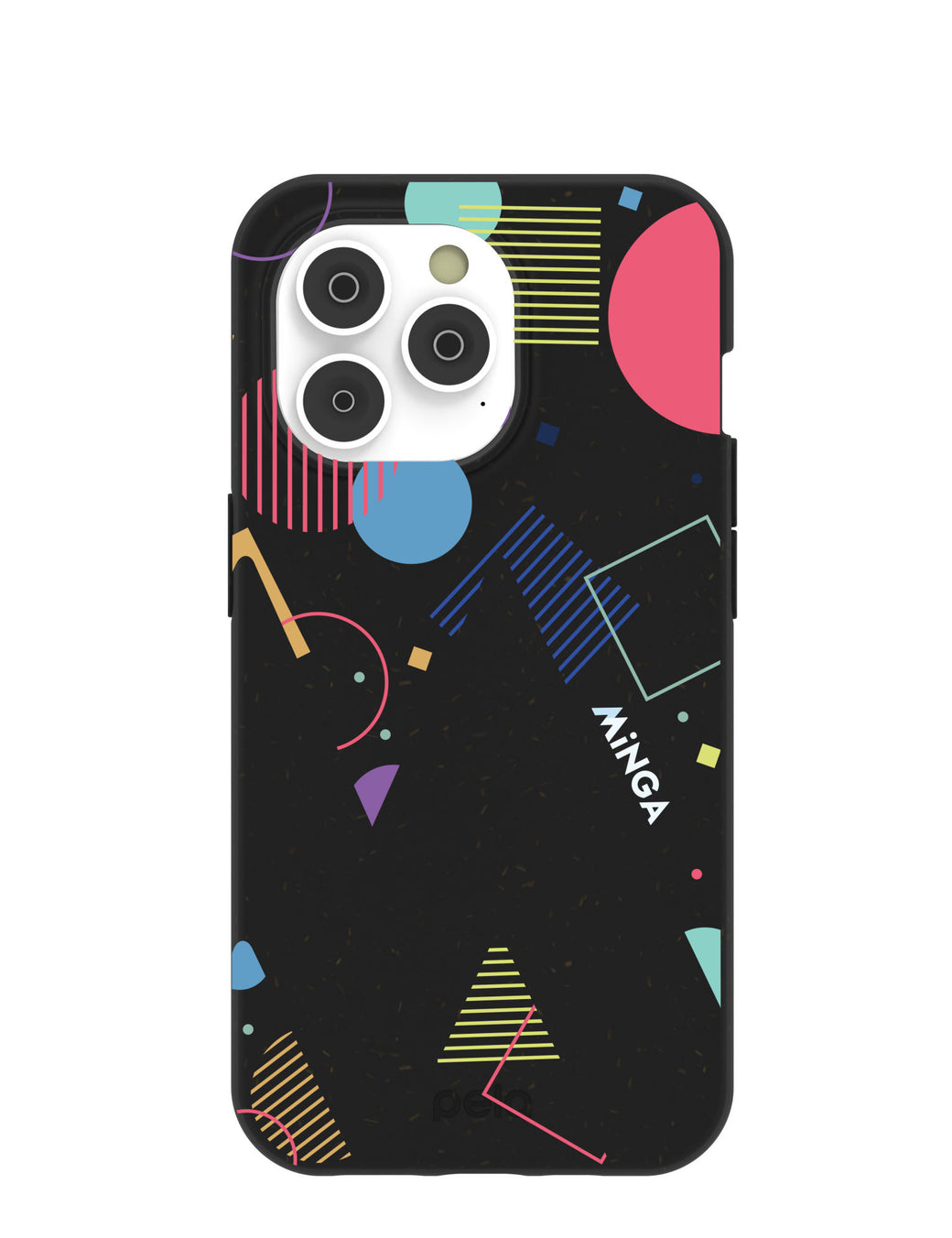 Black Minga Party iPhone 14 Pro Case with MagSafe Module