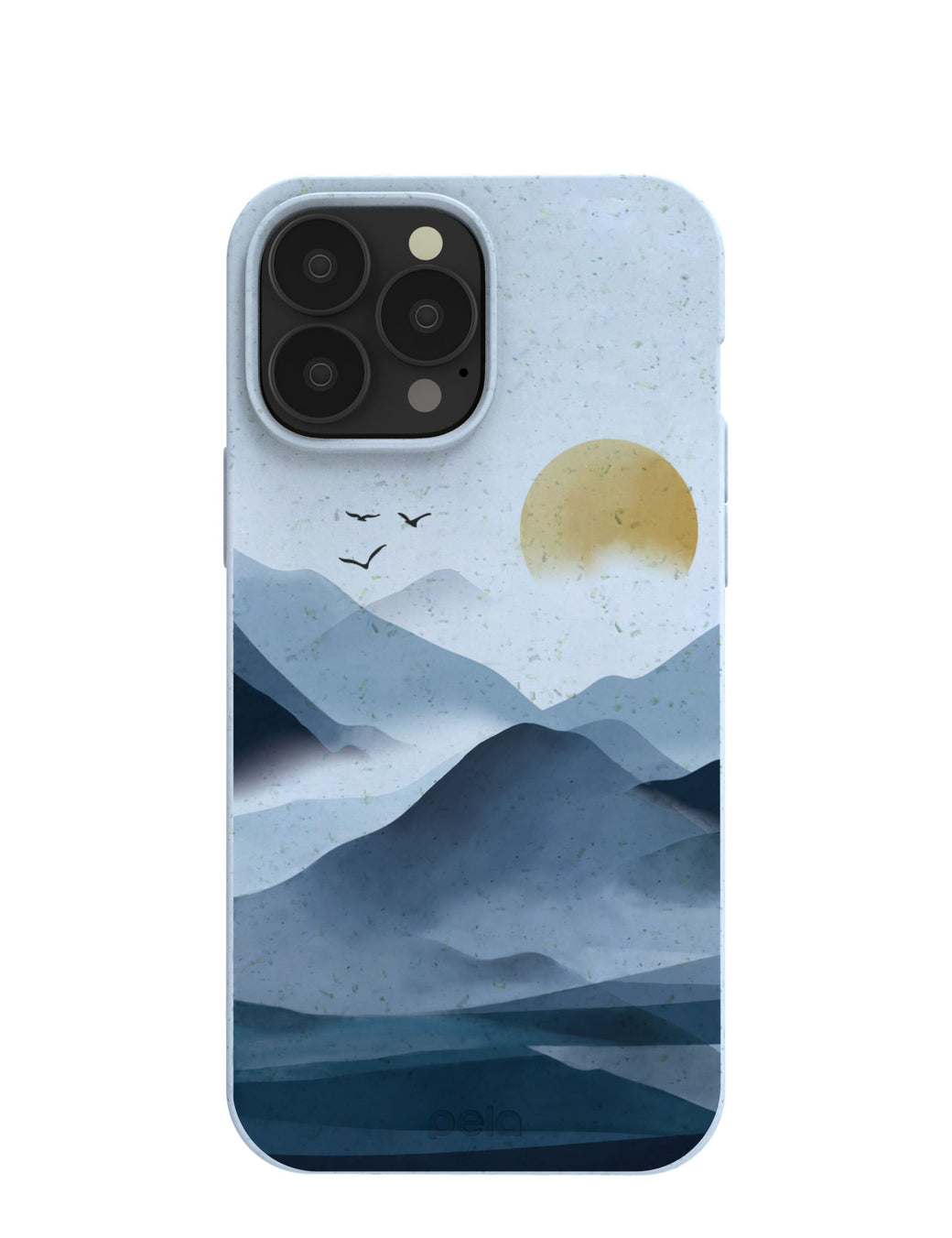 Powder Blue Misty Mountains iPhone 13 Pro Max Case