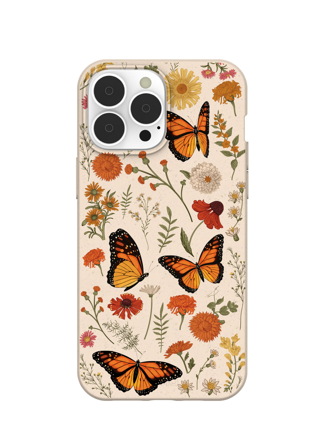 Seashell Monarch Butterfly iPhone 13 Pro Max Case