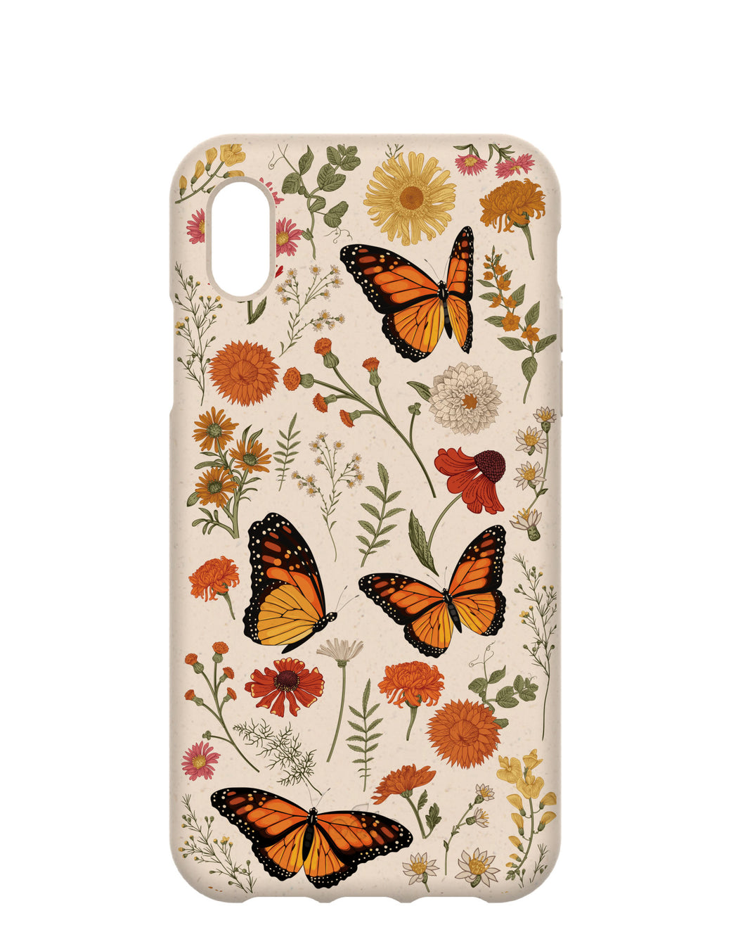 Seashell Monarch Butterfly iPhone XR Case
