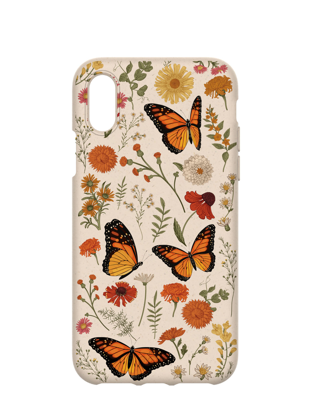 Seashell Monarch Butterfly iPhone X Case