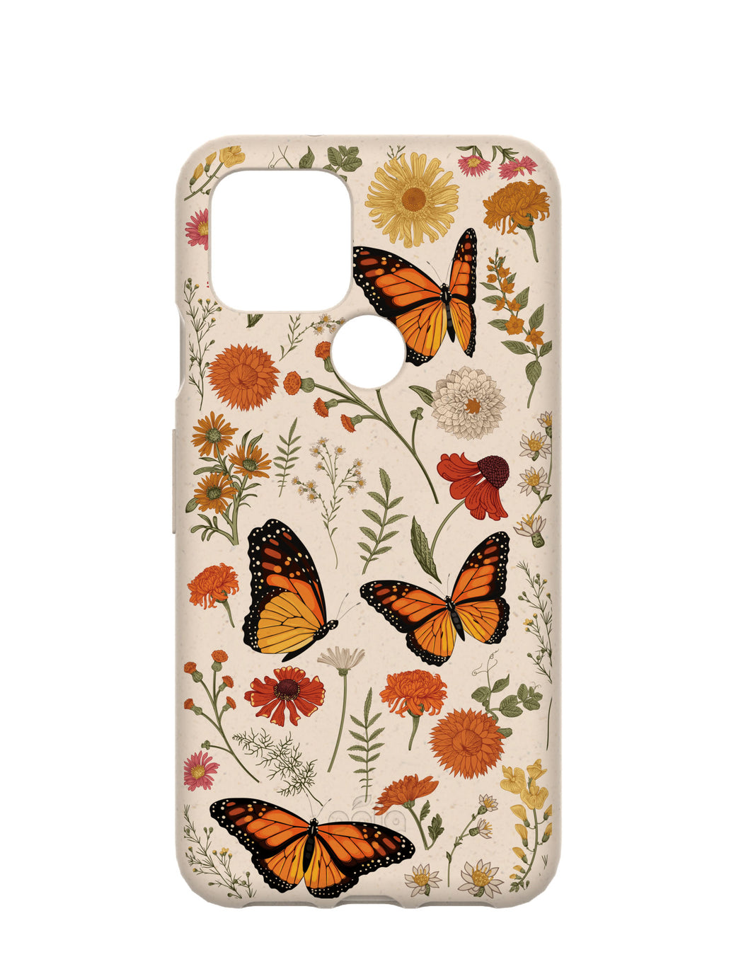 Seashell Monarch Butterfly Google Pixel 5 Case