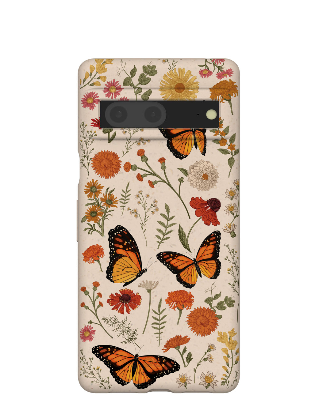 Seashell Monarch Butterfly Google Pixel 7 Case