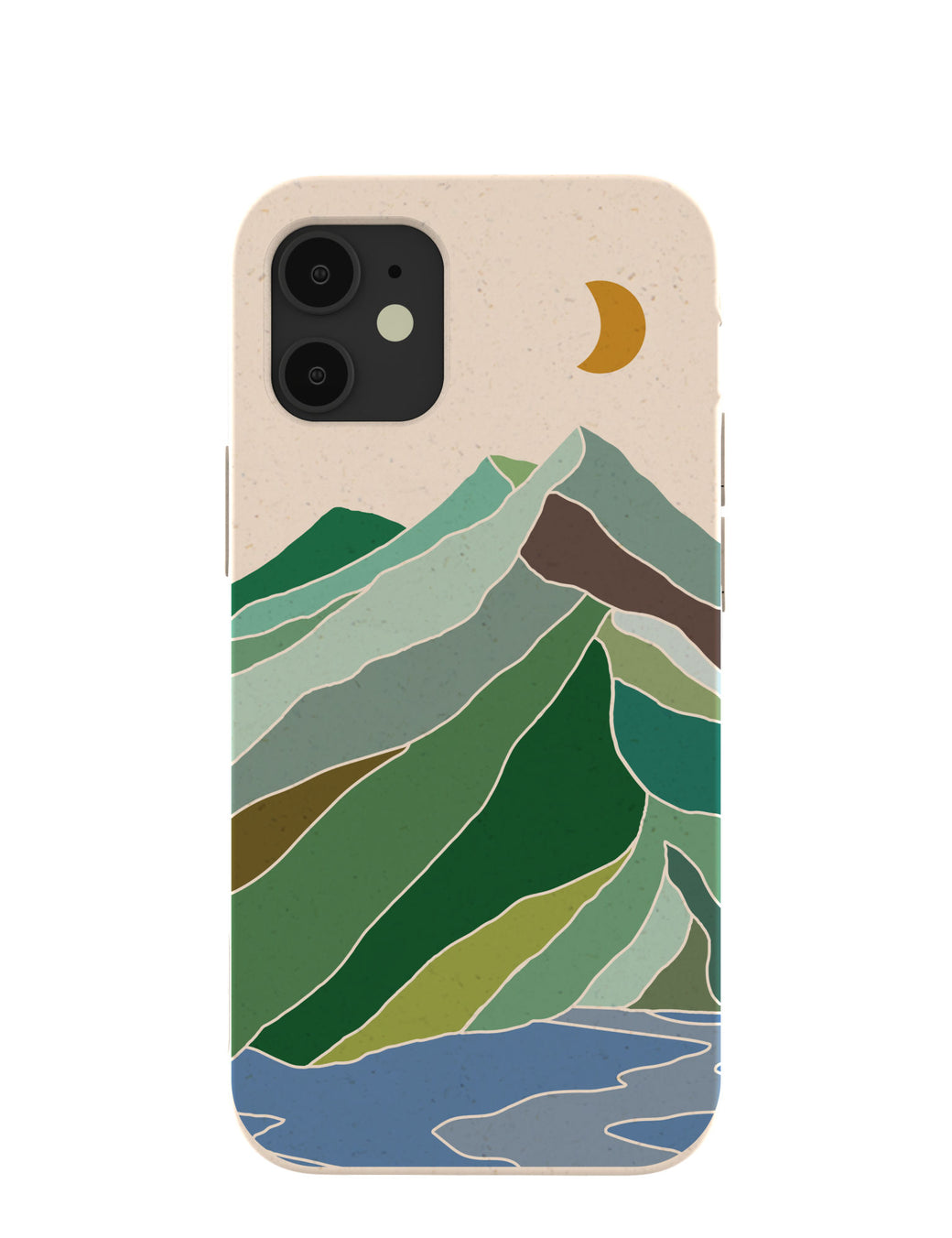 Seashell Mountain Sketch iPhone 12 Mini Case