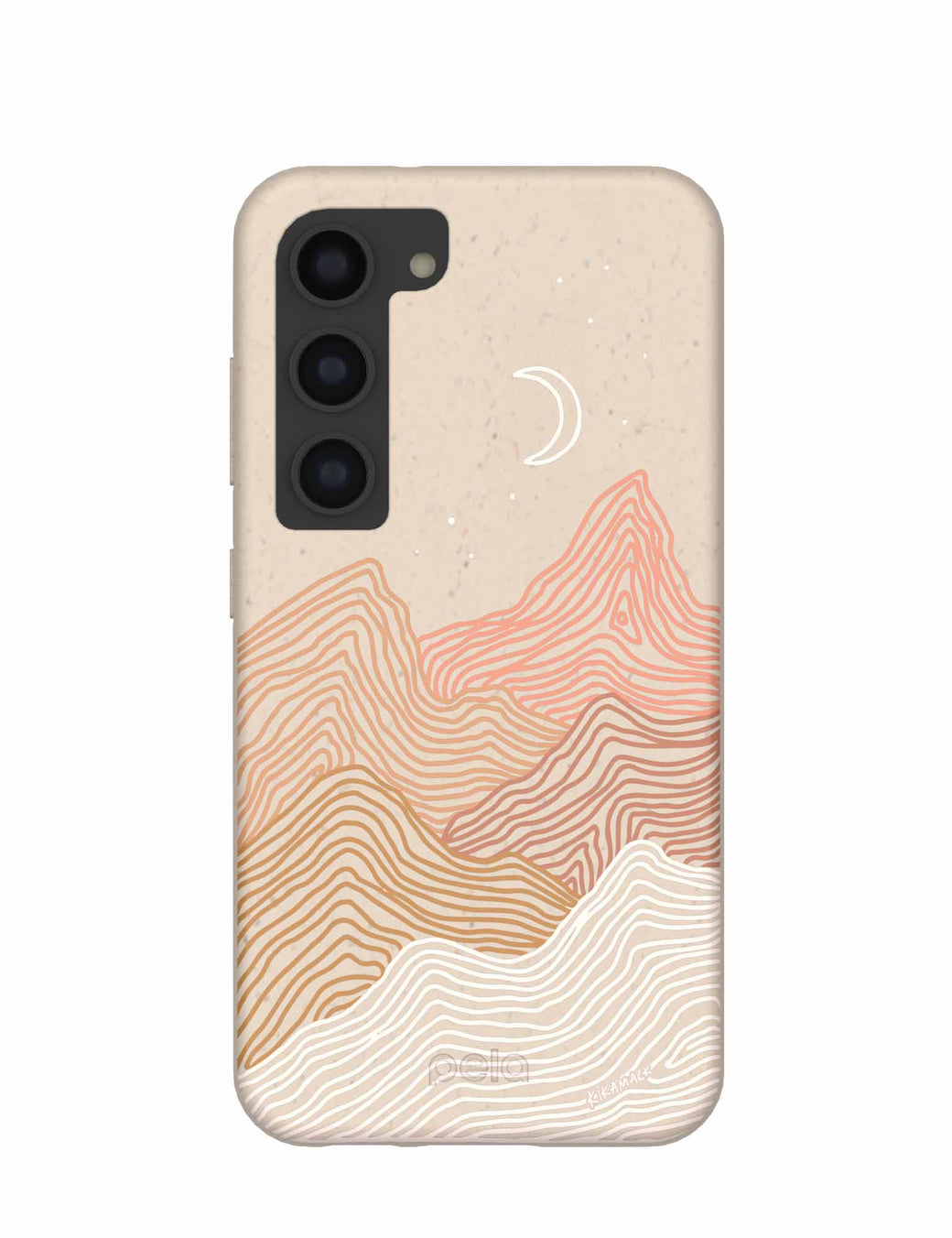 Seashell Pink Peaks Samsung Galaxy S23 Case