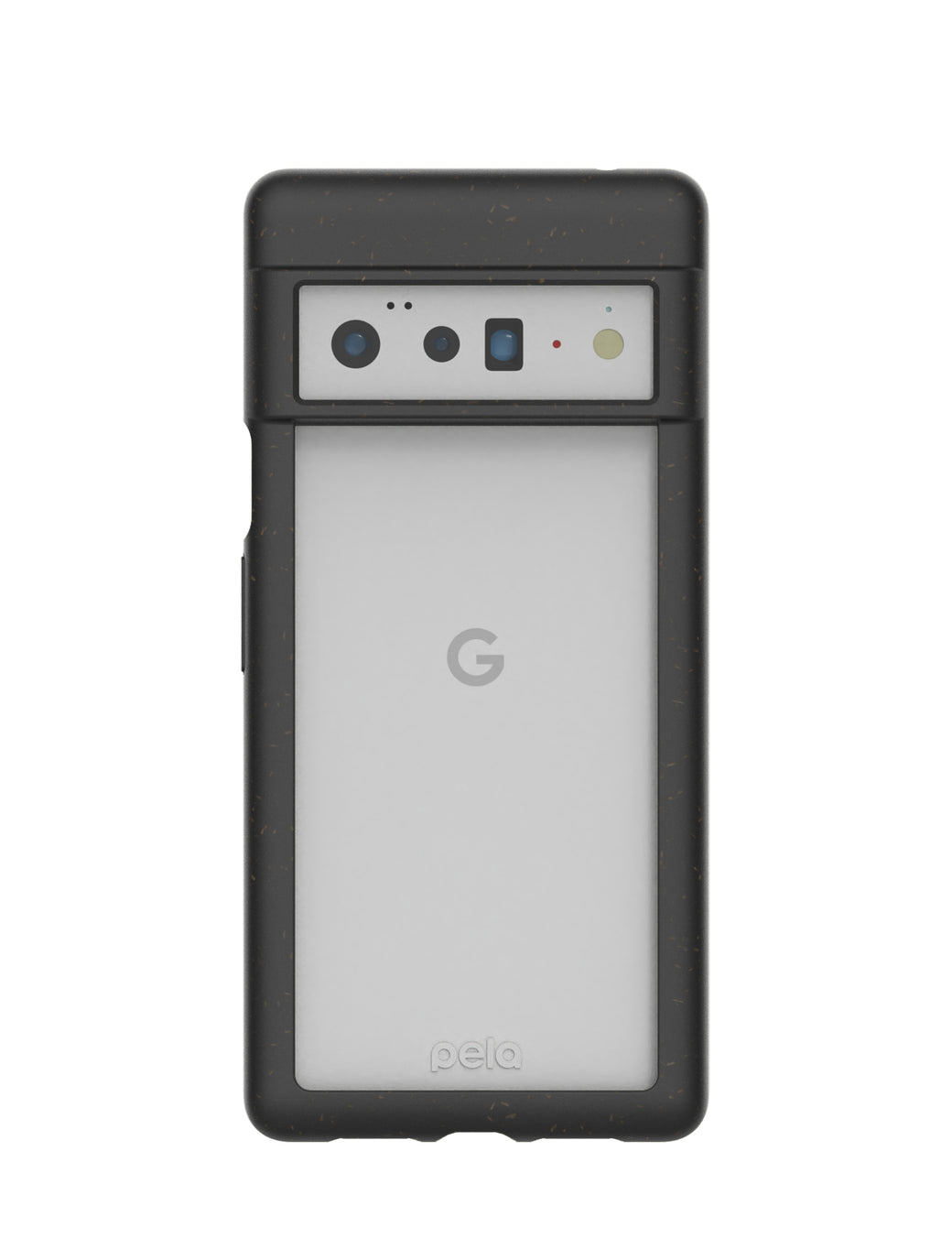Clear Google Pixel 6 Pro Case with Black Ridge