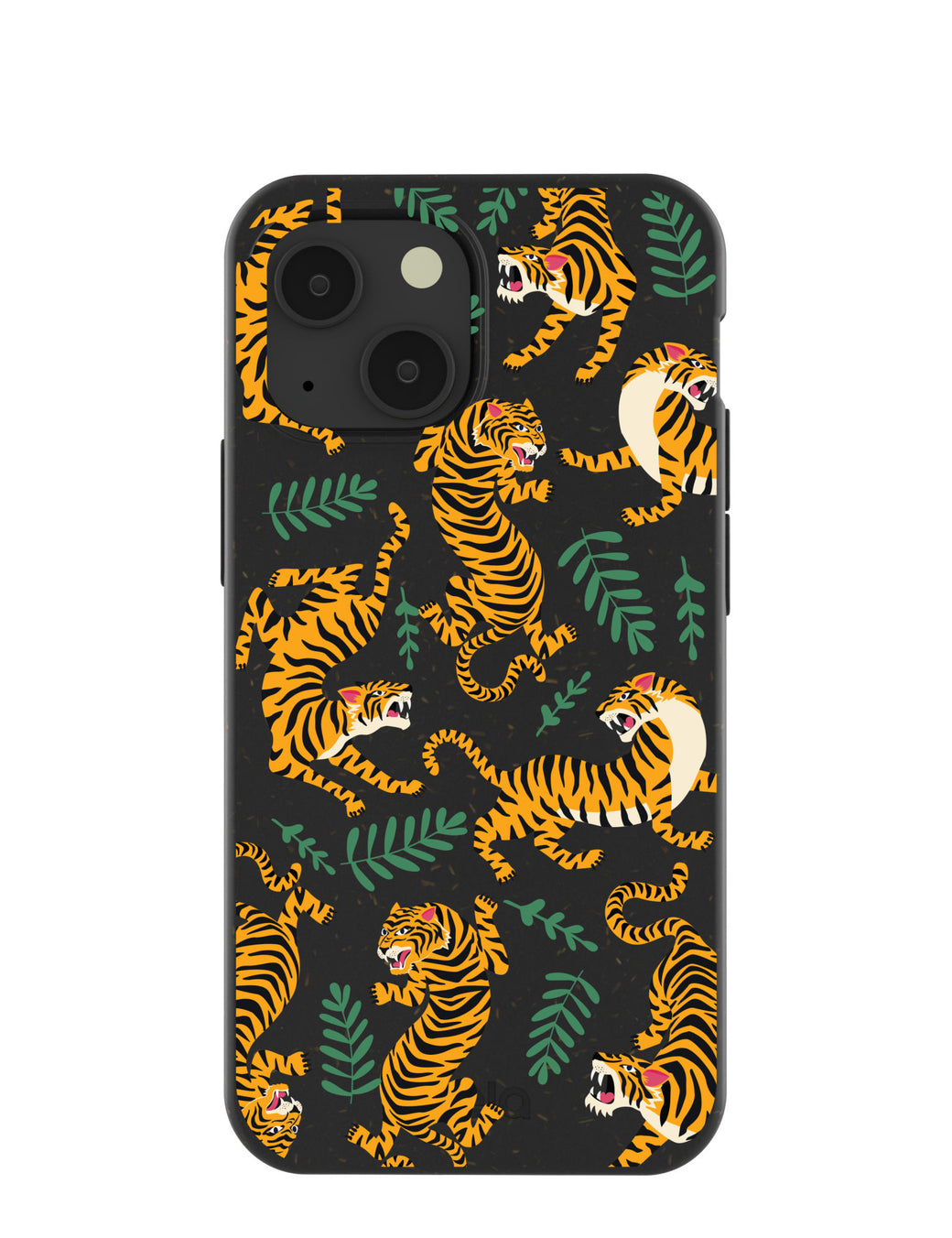 Black Playful Tigers iPhone 13 Mini Case