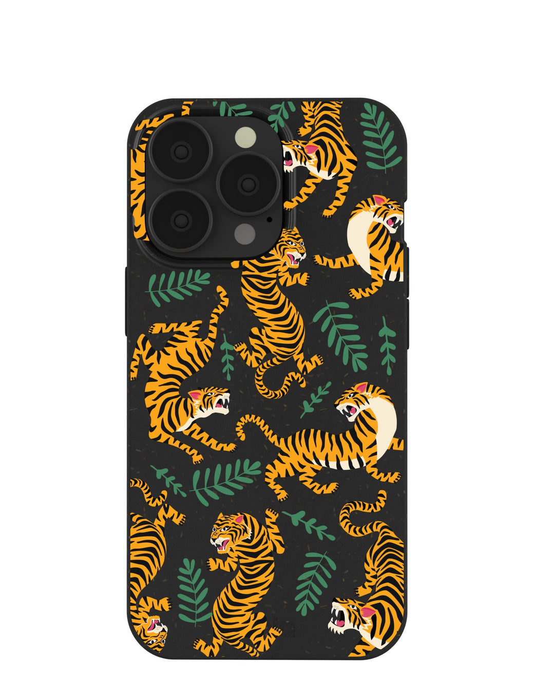 Black Playful Tigers iPhone 13 Pro Case