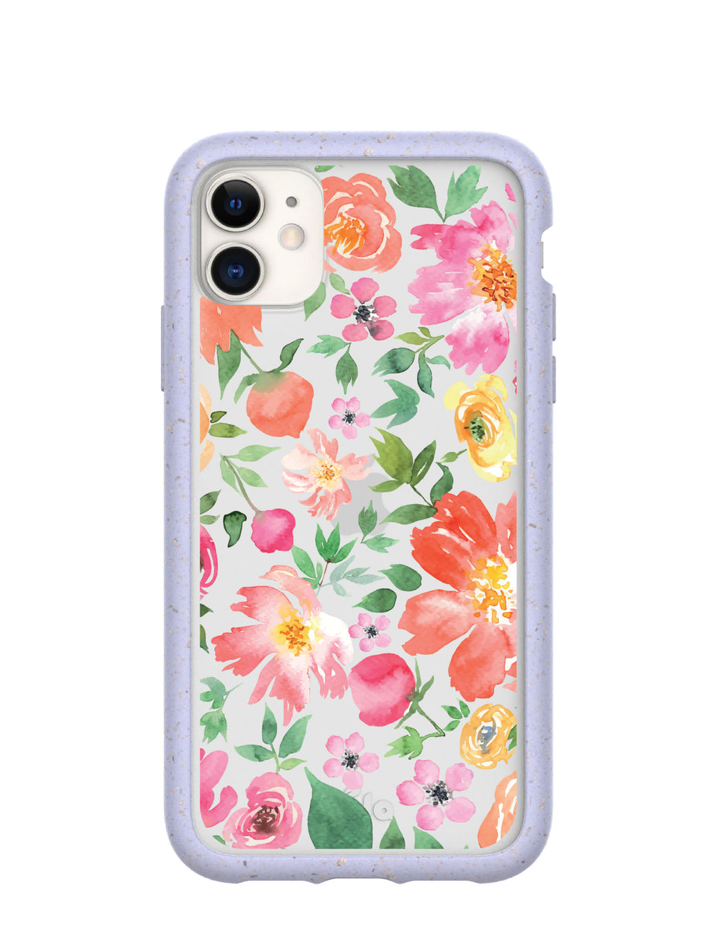 Clear Prairie Florals iPhone 11 Case With Lavender Ridge