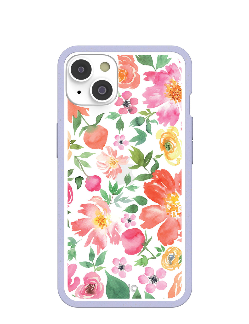 Clear Prairie Florals iPhone 14 Case With Lavender Ridge