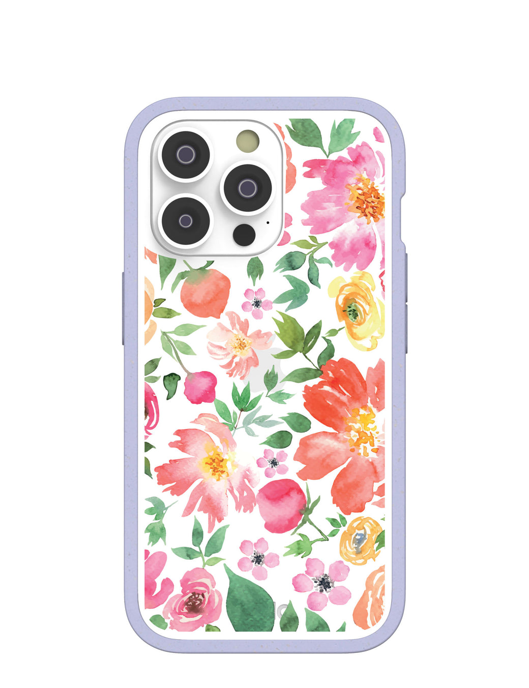 Clear Prairie Florals iPhone 14 Pro Case With Lavender Ridge