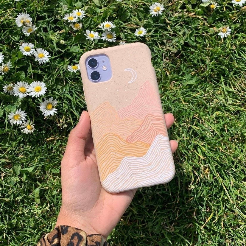 Seashell Pink Peaks iPhone XR Case