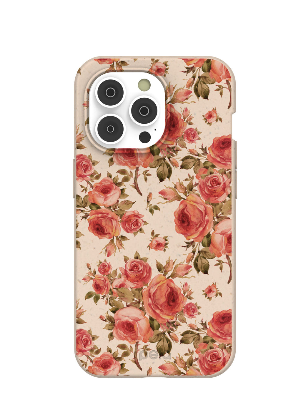 Seashell Rose Garden iPhone 14 Pro Case with MagSafe Module