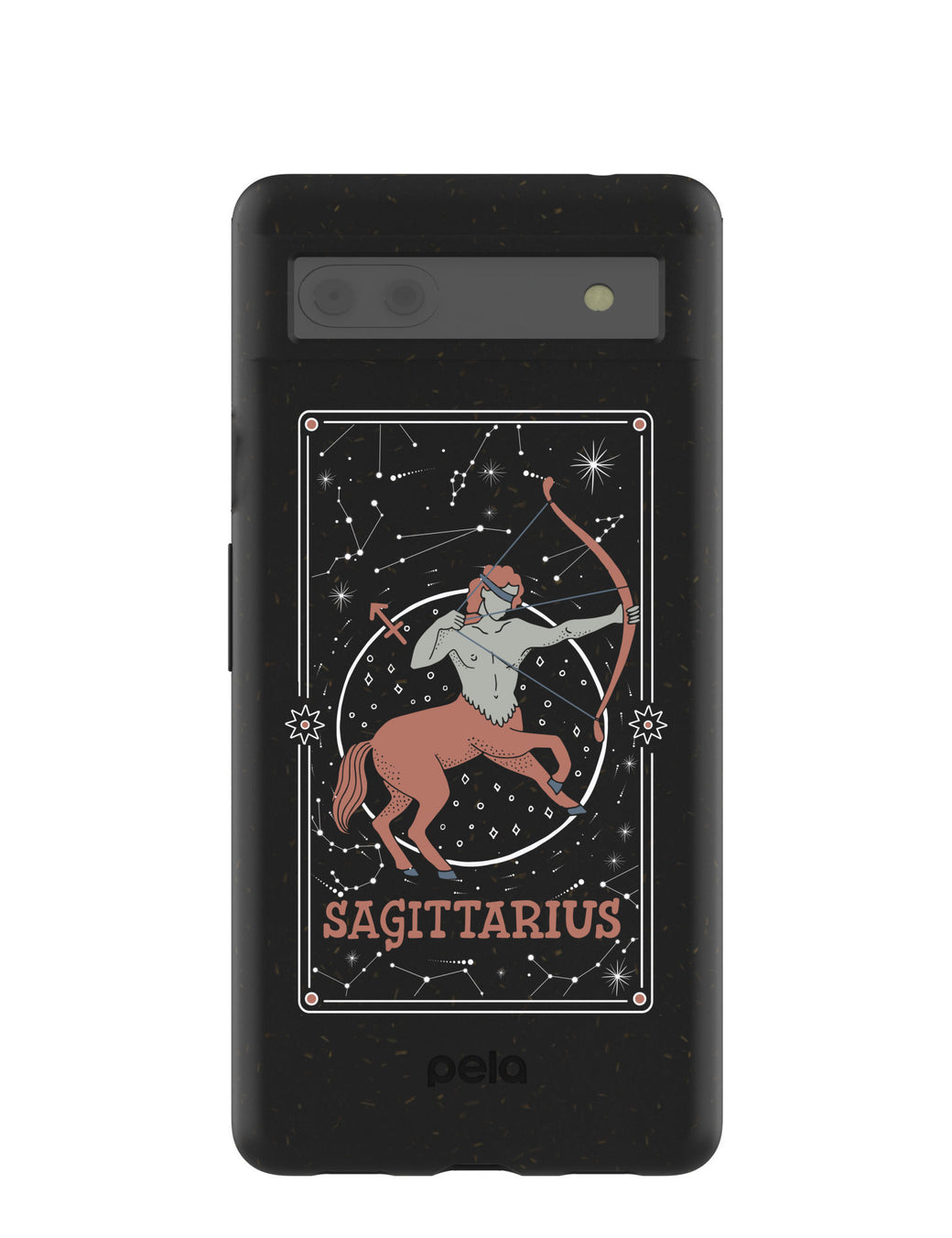 Black Sagittarius Google Pixel 6a Case