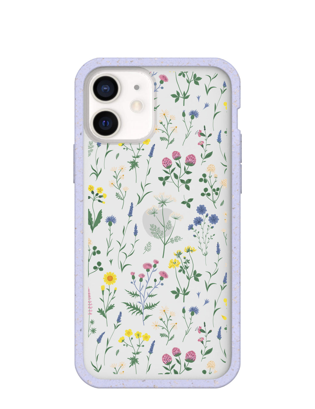 Clear Shadow Blooms iPhone 12/ iPhone 12 Pro Case With Lavender Ridge