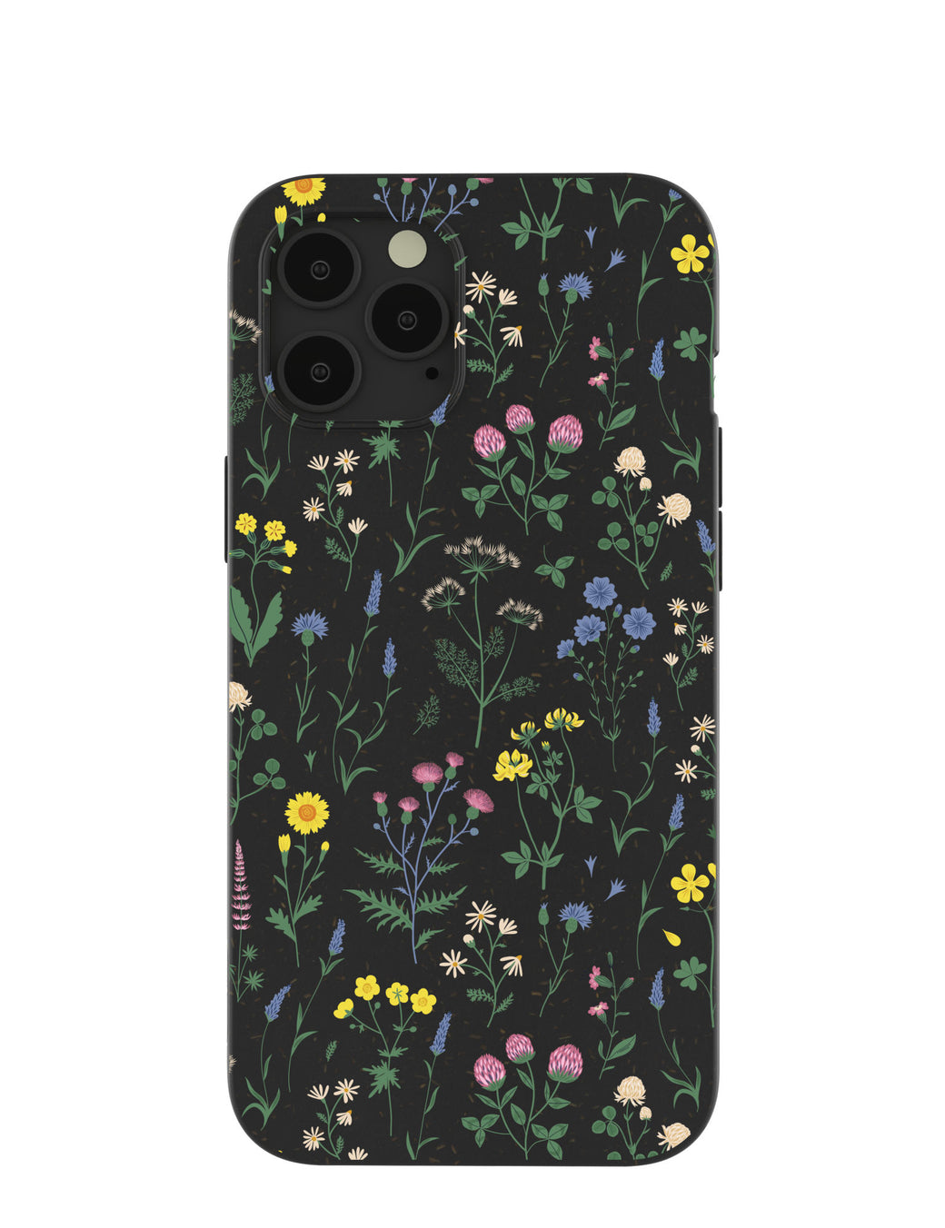 Black Shadow Blooms iPhone 12 Pro Max Case