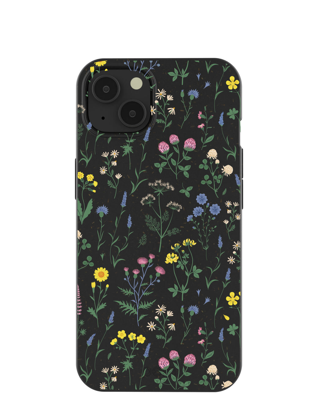 Black Shadow Blooms iPhone 13 Case
