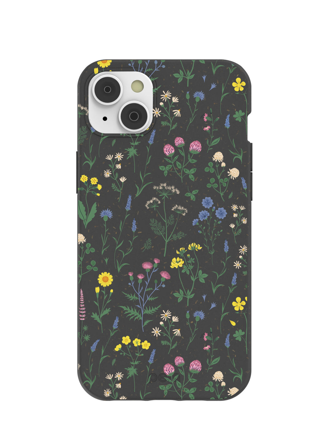 Black Shadow Blooms iPhone 14 Plus Case with MagSafe Module