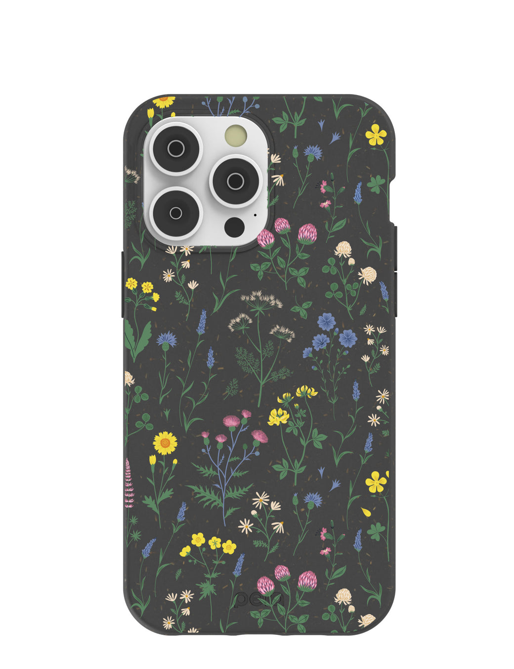 Black Shadow Blooms iPhone 14 Pro Max Case with MagSafe Module