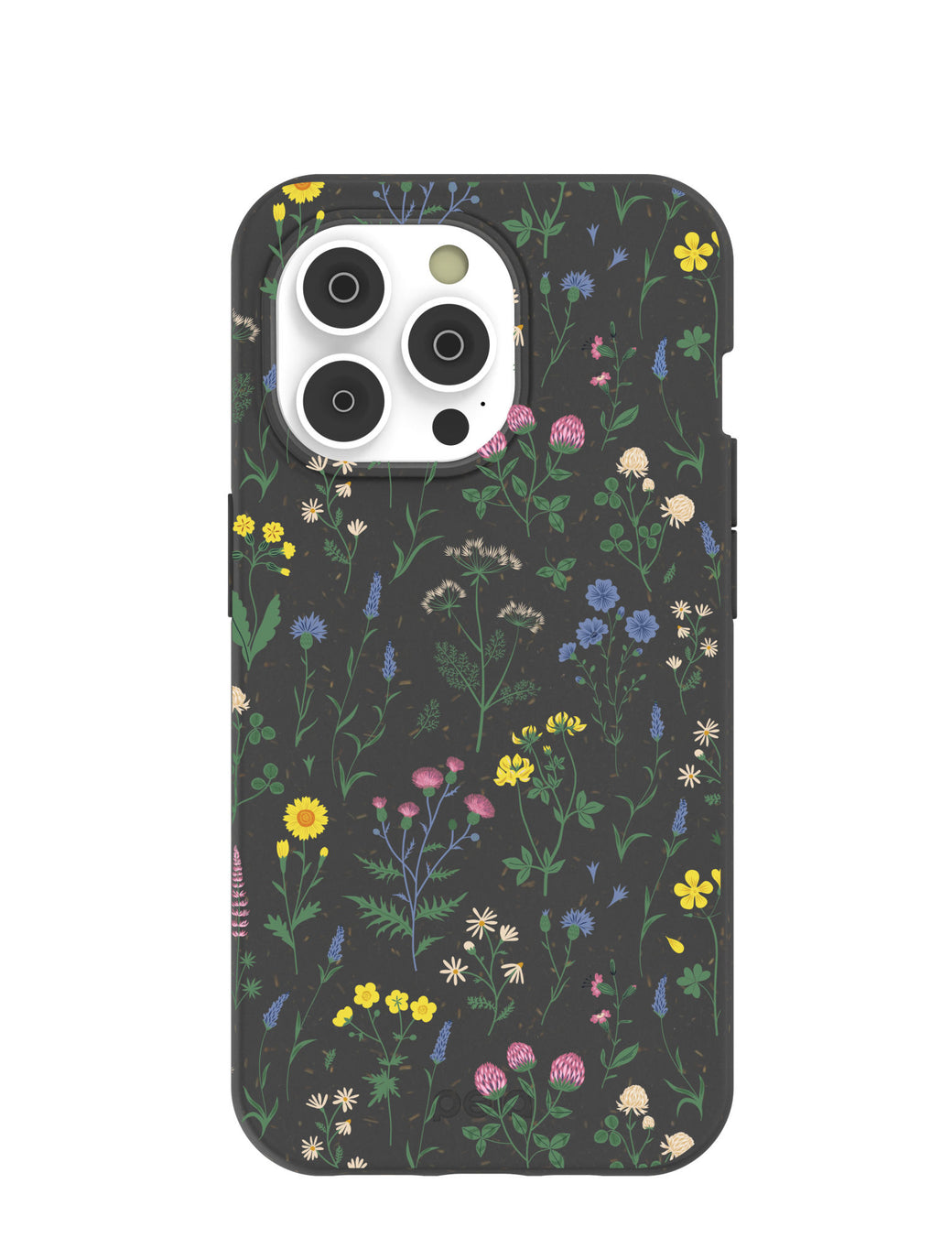 Black Shadow Blooms iPhone 14 Pro Case with MagSafe Module