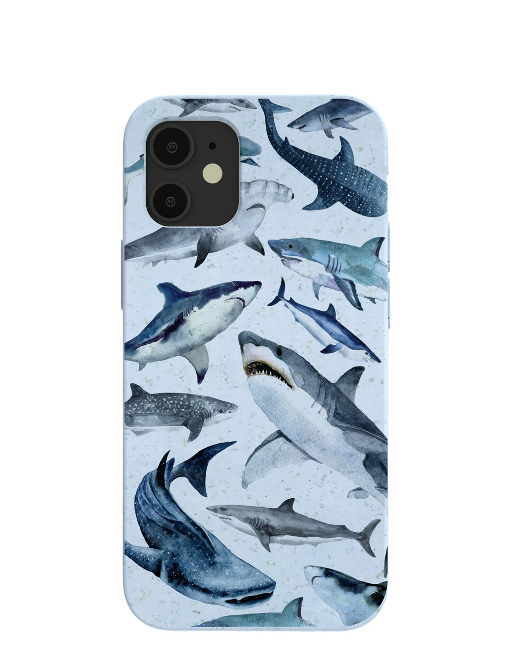 Powder Blue Sharks iPhone 12 Mini Case