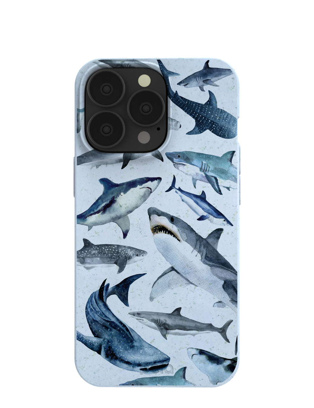 Powder Blue Sharks iPhone 13 Pro Case