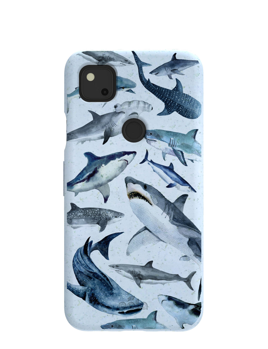 Powder Blue Sharks Google Pixel 4a Case