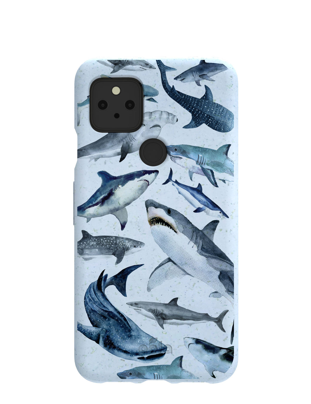 Powder Blue Sharks Google Pixel 5 Case