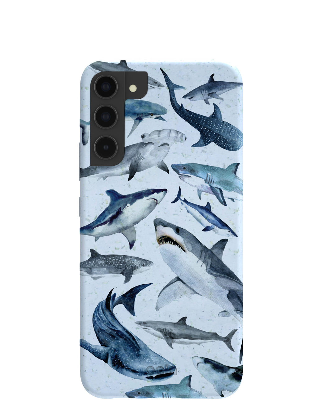 Powder Blue Sharks Samsung Galaxy S22+(Plus) Case
