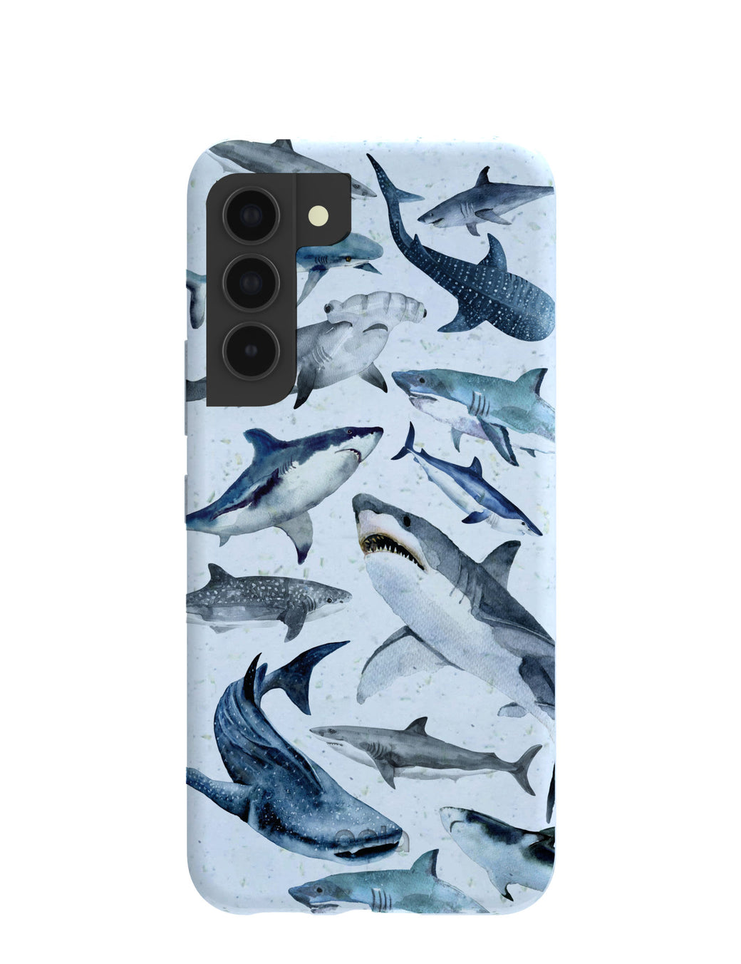 Powder Blue Sharks Samsung Galaxy S22 Case
